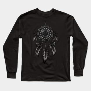 Distressed Dream Catcher - Native American Indian Feather Long Sleeve T-Shirt